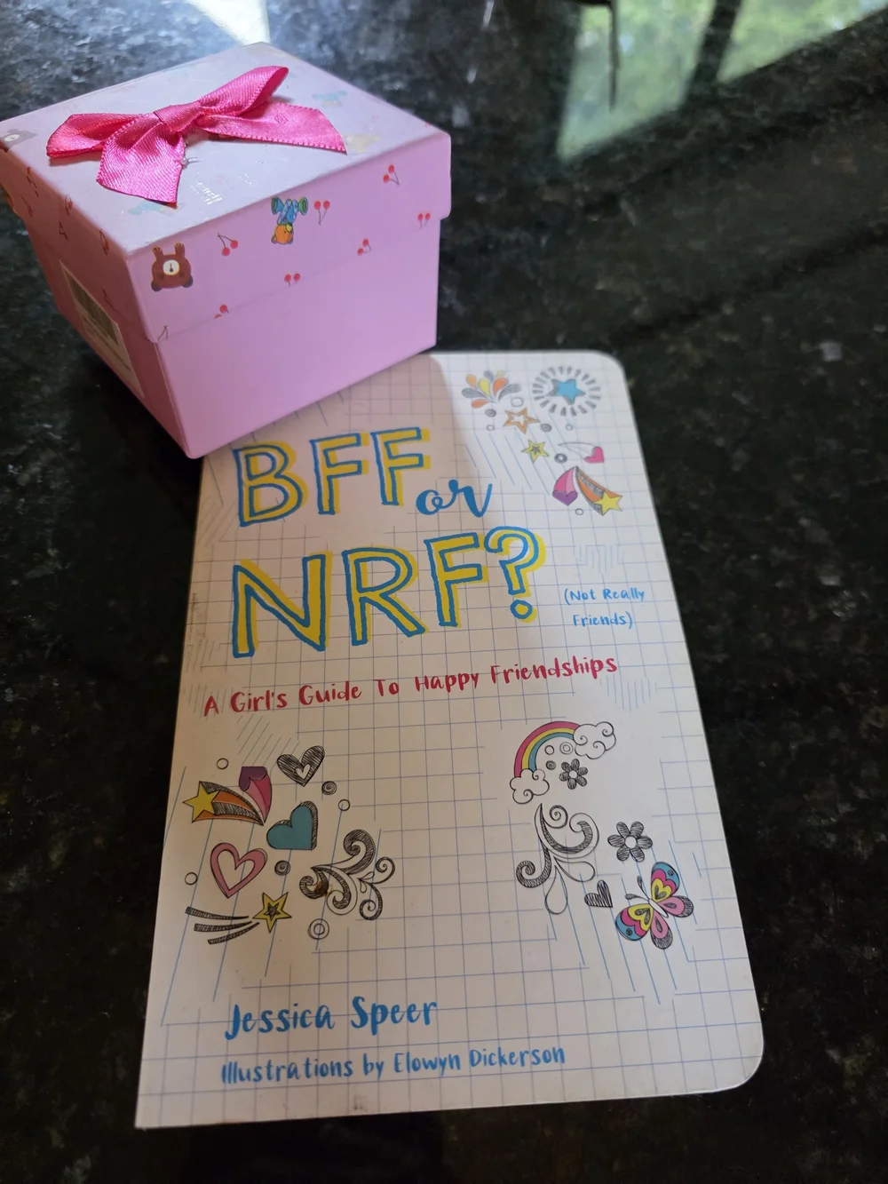 BFF or NRF? Jessica Speer Paperback Book - White with Colorful Accents